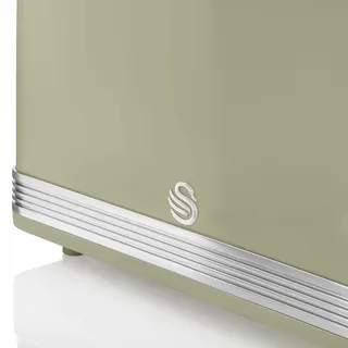 SWAN Retro Broodrooster Vintage 2-Slots Groen 815W — miniatuur 6