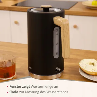 BRIEBE Waterkoker 1,7L 2200W Draadloos BPA-vrij Nordisch Design — miniatuur 6