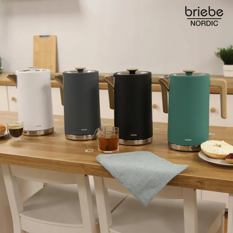 BRIEBE Waterkoker 1,7L 2200W Draadloos BPA-vrij Nordisch Design — foto 8