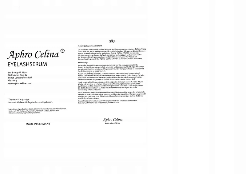 APHRO CELINA Wimperserum Versterkend 3ml — foto 4