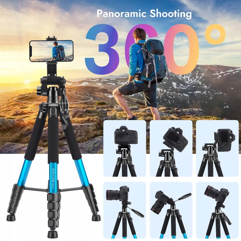 JOILCAN Camerastatief 187cm Aluminium Telefoonhouder Tas — foto 3