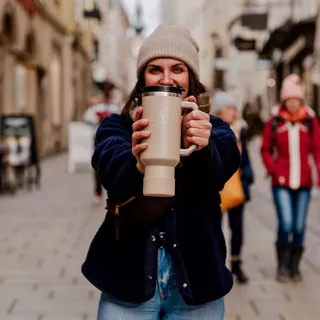 HYDRO2GO Thermosbeker met Rietje 1200ml BPA-vrij Warm Koud — miniatuur 7