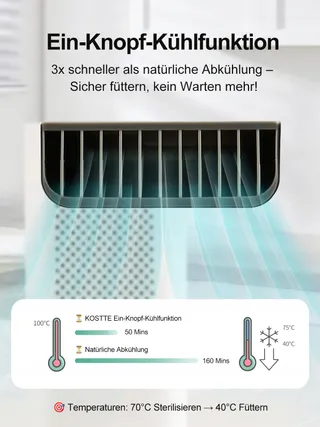 KOSTTE Slimme Flessenwarmer 1,5L Snelle Bereiding — miniatuur 6