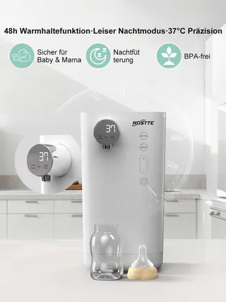 KOSTTE Slimme Flessenwarmer 1,5L Snelle Bereiding — miniatuur 9