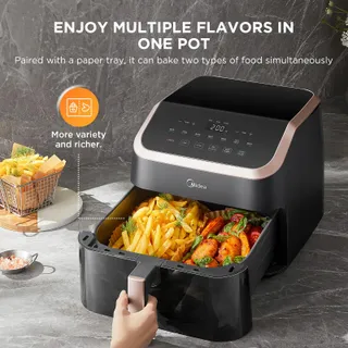 MIDEA Airfryer XXL 9L 8-in-1 Grill Bakken Dehydrateren — miniatuur 2
