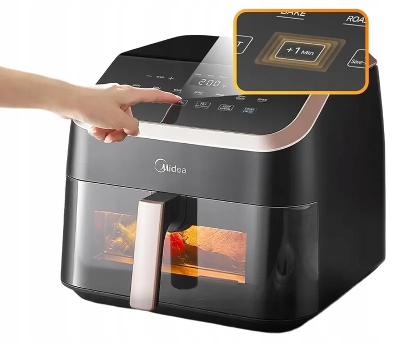 MIDEA Airfryer XXL 9L 8-in-1 Grill Bakken Dehydrateren — foto 11