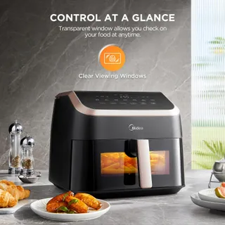 MIDEA Airfryer XXL 9L 8-in-1 Grill Bakken Dehydrateren — miniatuur 6