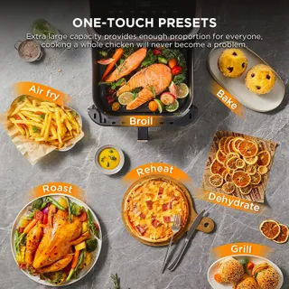 MIDEA Airfryer XXL 9L 8-in-1 Grill Bakken Dehydrateren — miniatuur 7