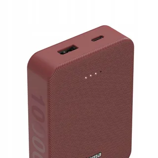 HAMA Powerbank 10000mAh USB C USB A LED Indicator Rood — miniatuur 4