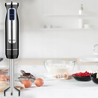 BEHOME Staafmixer Roestvrij Staal 800W 8 Snelheden LED — miniatuur 2