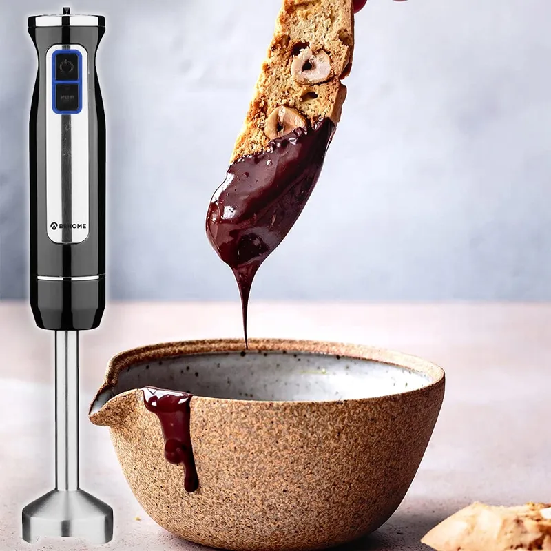 BEHOME Staafmixer Roestvrij Staal 800W 8 Snelheden LED — foto 5