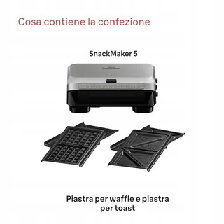 BRAUN SnackMaker 5 SM5005 Grill Wafelijzer 800W Zilver — miniatuur 7