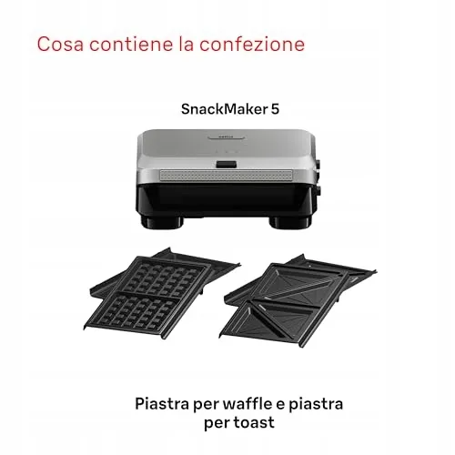 BRAUN SnackMaker 5 SM5005 Grill Wafelijzer 800W Zilver — foto 7