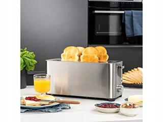 PRINCESS 142402 RVS Broodrooster 2 Lange Sleuven 7 Standen 1400W — miniatuur 7
