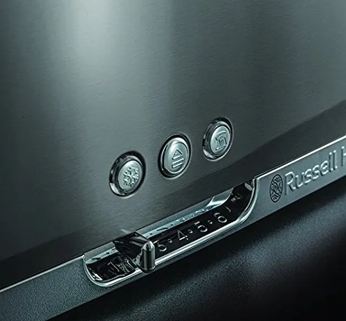 RUSSELL HOBBS Moonlight Grey Broodrooster Lange Sleuf RVS Grijs — foto 6