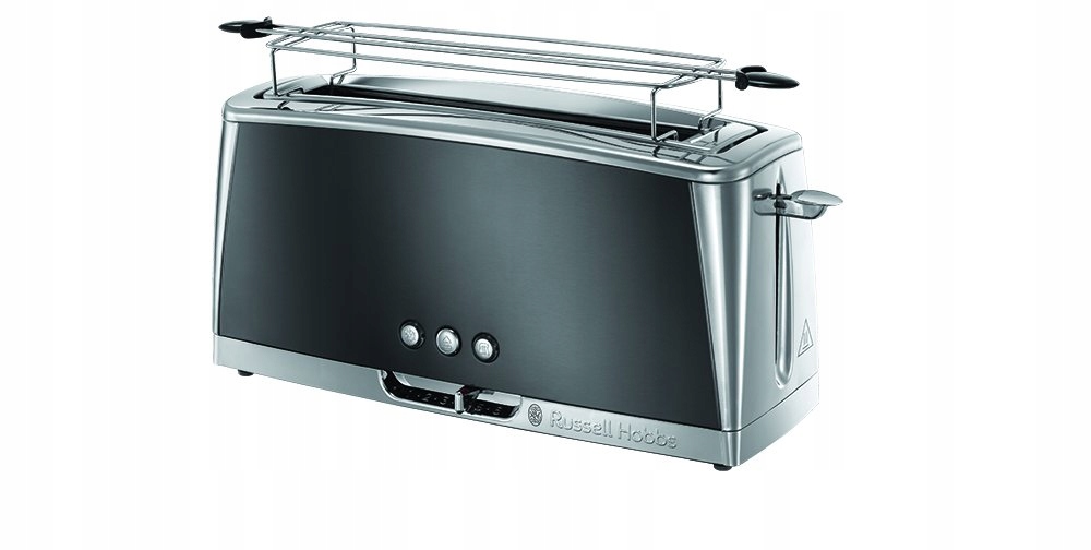 RUSSELL HOBBS Moonlight Grey Broodrooster Lange Sleuf RVS Grijs