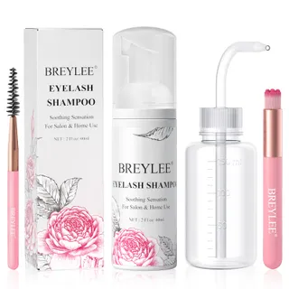 BREYLEE Wimpershampoo 60ml Reiniger Wimperextensions Set — miniatuur 1