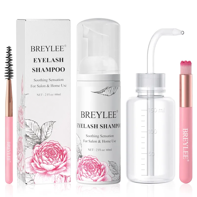 BREYLEE Wimpershampoo 60ml Reiniger Wimperextensions Set — foto 1