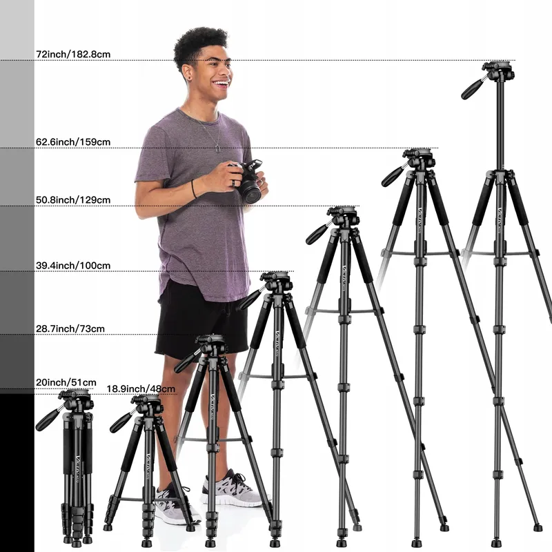 VICTIV Camerastatief 182cm Aluminium Monopod Kogelkop — foto 6