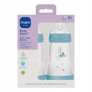 MAM Easy Start Anti-koliek Fles 260ml 2 Stuks 0+ Maanden — miniatuur 2