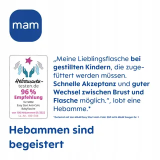 MAM Easy Start Anti-koliek Fles 260ml 2 Stuks 0+ Maanden — miniatuur 7