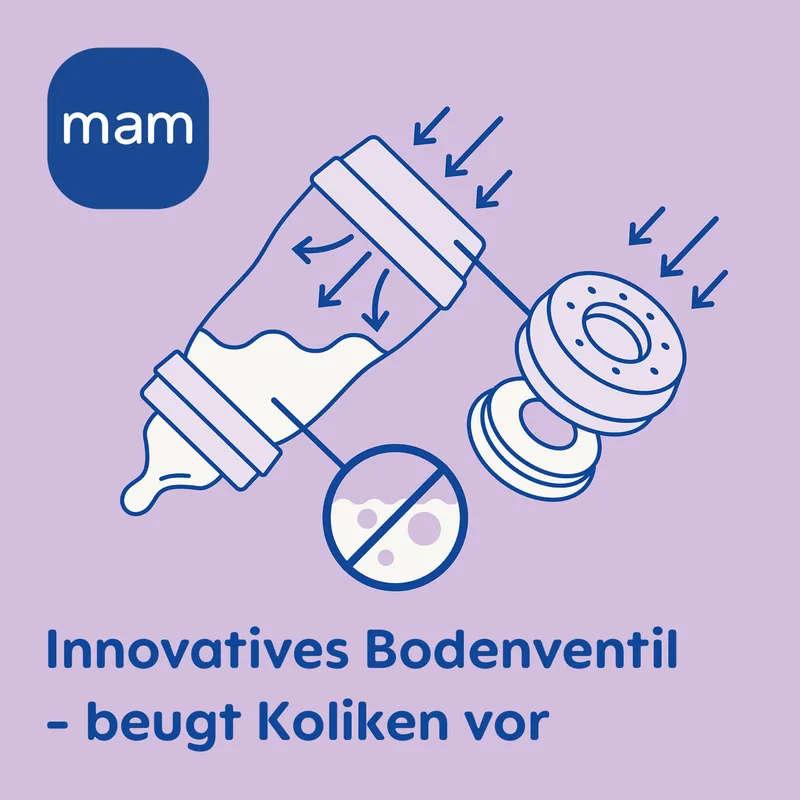 MAM Easy Start Anti-koliek Fles Baby 2 Stuks 160ml Dino — foto 4