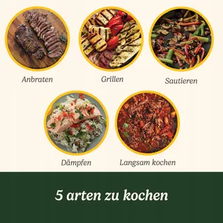 CUISINART Multicooker 5-in-1 Grillen Bakken Stomen Grijs — miniatuur 2