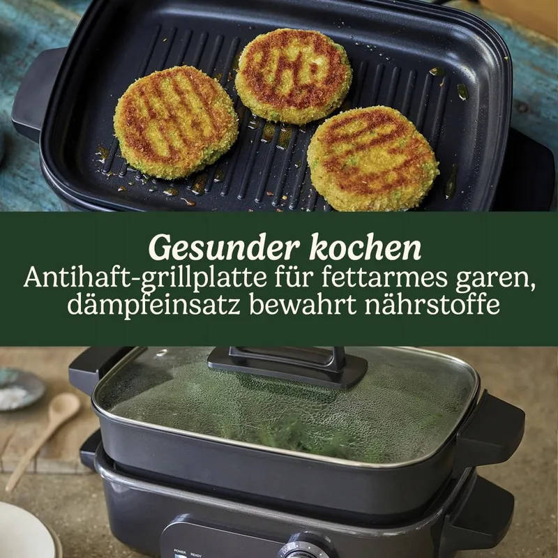 CUISINART Multicooker 5-in-1 Grillen Bakken Stomen Grijs — foto 4