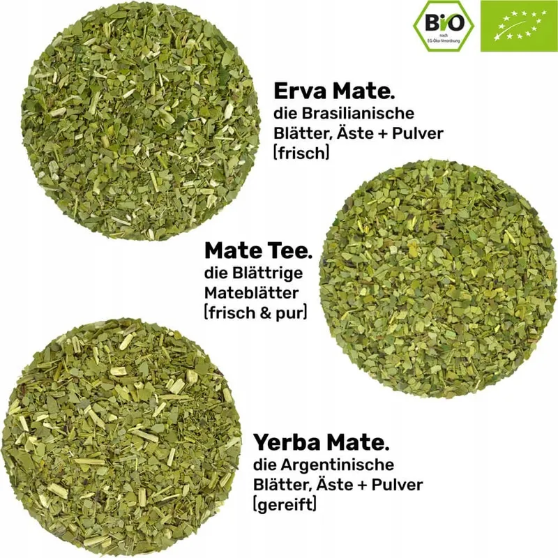 Mate Theeset Bio 3 Matesoorten RVS Mok — foto 2