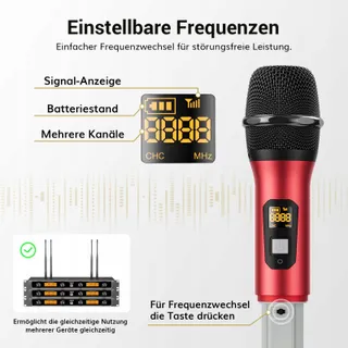 TONOR Draadloze Microfoonset 90m Bereik Voor Kerk En Podium — miniatuur 5