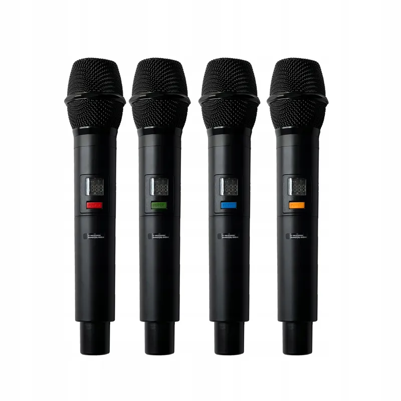 MELONARE Draadloos UHF Microfoonsysteem 4 Kanalen 61m MWM-41-4H — foto 7