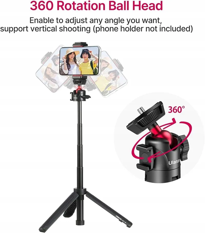 ULANZI MT-16 Selfiestick Statief Met Afstandsbediening Telefoon Camera — foto 4