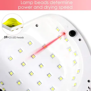 JANOLIA UV LED Nagellamp 86W Sensor LCD Professioneel — miniatuur 4