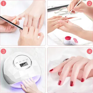 JANOLIA UV LED Nagellamp 86W Sensor LCD Professioneel — miniatuur 7