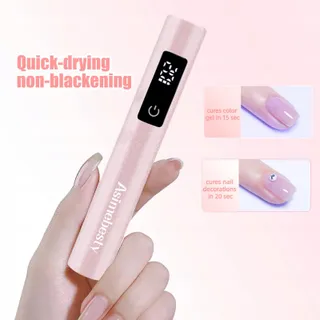 ASIMEBESTY Mini UV LED Nagellamp Roze Draagbaar 20/60/90S — miniatuur 7