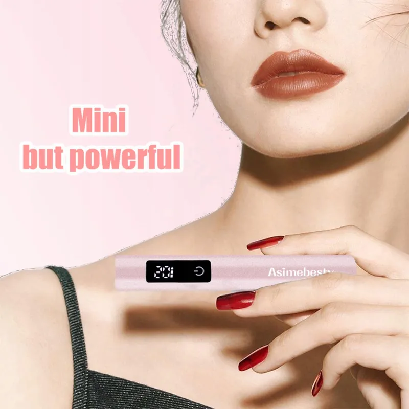 ASIMEBESTY Mini UV LED Nagellamp Roze Draagbaar 20/60/90S — foto 9