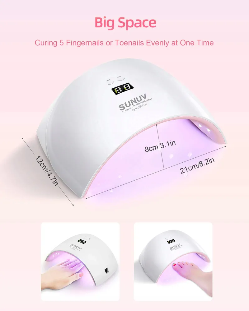 SUNUV UV LED Nagellamp Timer Sensor Manicure Pedicure — foto 4