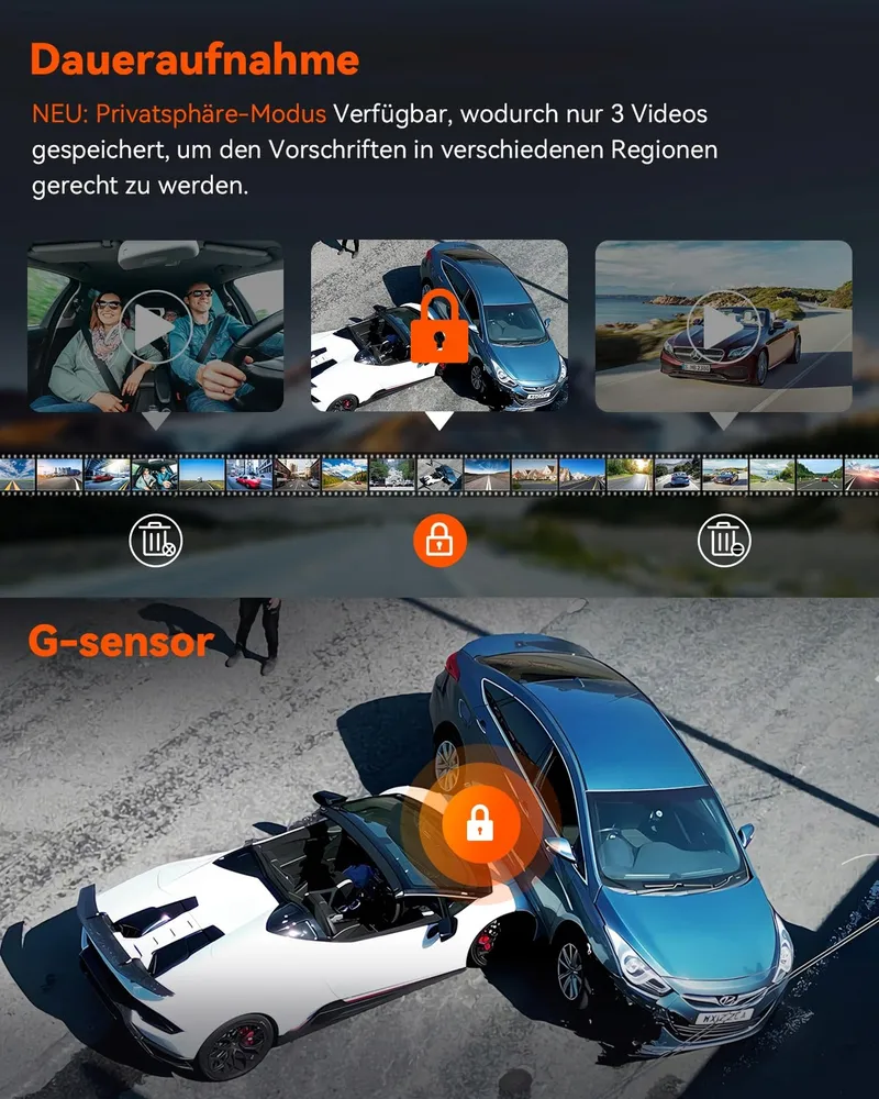 VANTRUE N4 Pro Dashcam 4K 360° WiFi GPS IR Nachtzicht — foto 6