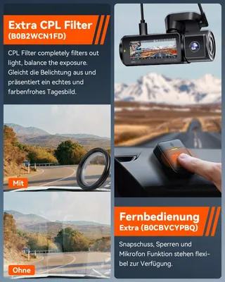 VANTRUE N4 Pro Dashcam 4K 360° WiFi GPS IR Nachtzicht — miniatuur 9