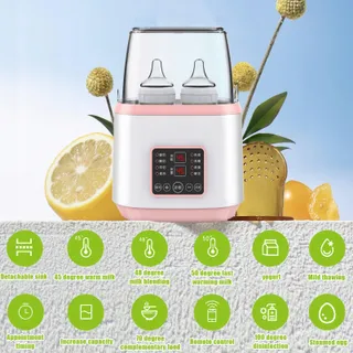 GBKDQQ Flessenwarmer 8-in-1 Sterilisator LCD BPA-vrij Baby's — miniatuur 5