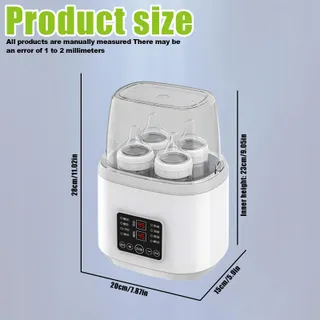GBKDQQ Flessenwarmer 8-in-1 Sterilisator LCD BPA-vrij Baby's — miniatuur 3
