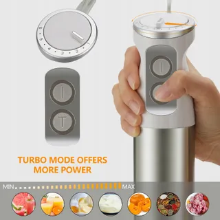 INKBIRD Staafmixer Set 4-in-1 600W 6 Snelheden Soep Smoothie — miniatuur 7