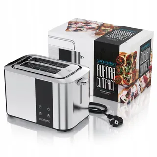 ARENDO RVS Broodrooster Lange Sleuf Touchscreen Zilver — miniatuur 7