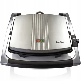 BREVILLE Panini Grill 4-Sneden Roestvrij Staal — miniatuur 1