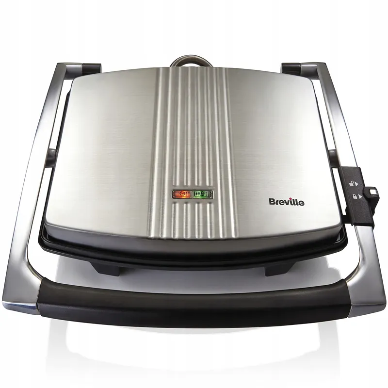 BREVILLE Panini Grill 4-Sneden Roestvrij Staal — foto 1