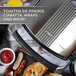 BREVILLE Panini Grill 4-Sneden Roestvrij Staal — miniatuur 2