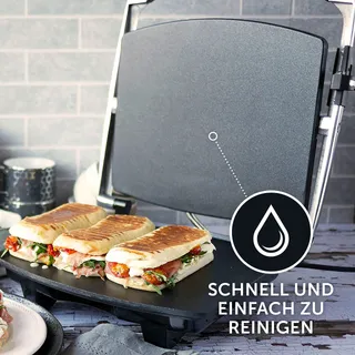 BREVILLE Panini Grill 4-Sneden Roestvrij Staal — miniatuur 5