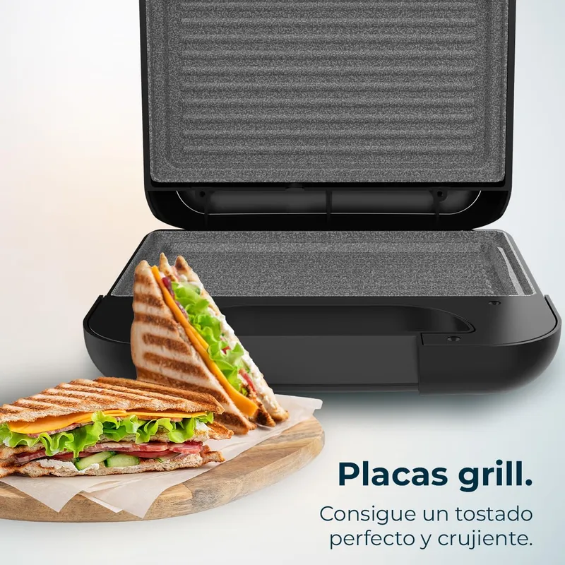CECOTEC Rock'nToast Grill+ Sandwichmaker 800W RockStone — foto 4
