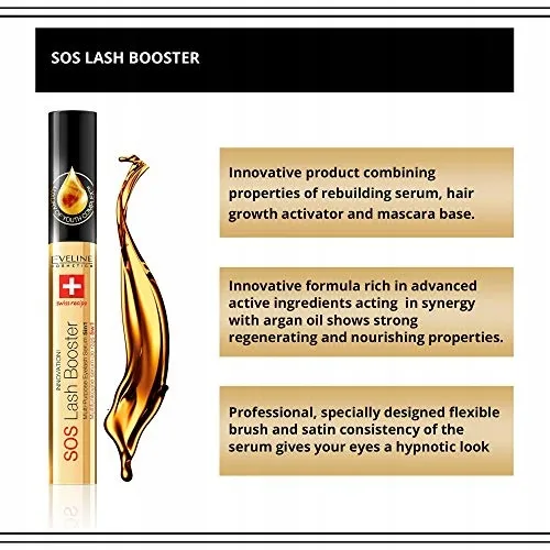 EVENILE COSMETICS SOS Lash Booster Wimperserum 5-in-1 Groeiactivator 10ml — foto 3
