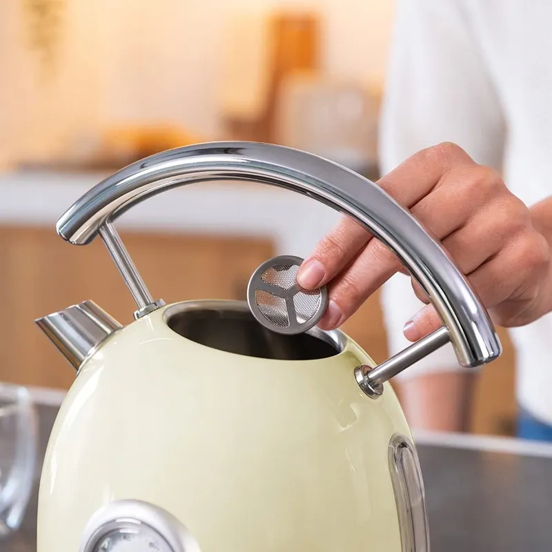 CECOTEC ThermoSense 420 Waterkoker 1,8L 2200W RVS Vintage Geel — foto 7
